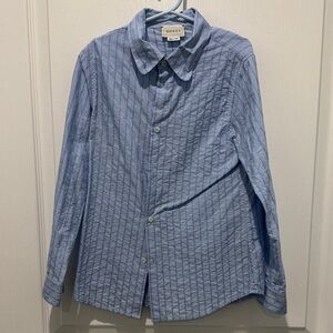 Gucci Sky Blue Textured Shirt
